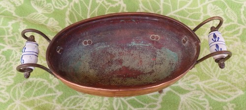 Portavaso fioriera rame con - portavaso,