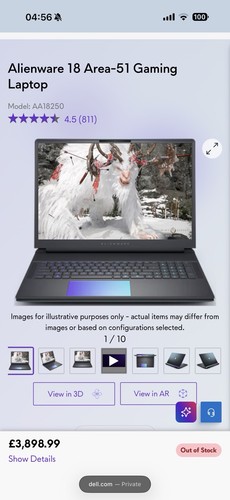 Alienware area ultra 9 - 18,
