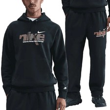 TUTA NIKE Uomo Felpata NERO