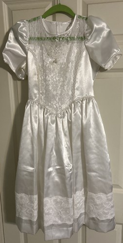 Abito bianco raso - bianco,