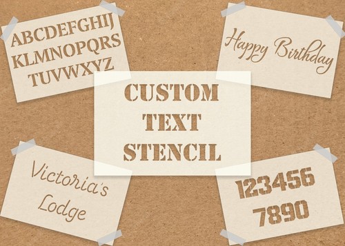 Stencil personalizzato testo - stencil,