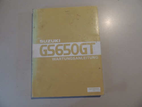 Manuale officina suzuki 650 - suzuki, gs