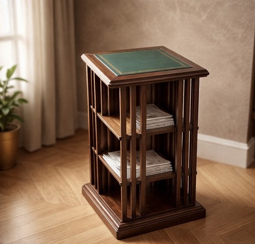 Libreria girevole con piano - con,