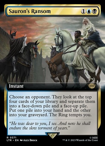 Mtg sauron ransom 371 - sauron's, exc
