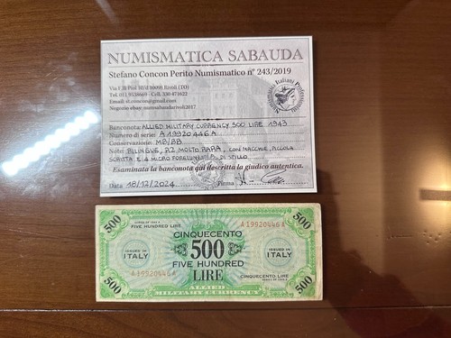 Allied military currency 500 - allied,