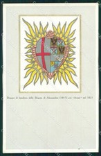 Militari 17º 18º Reggimento Fanteria Brigata Acqui Drappo cartolina XF7091