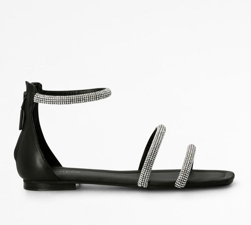 Guess sandalo basso nero - guess,