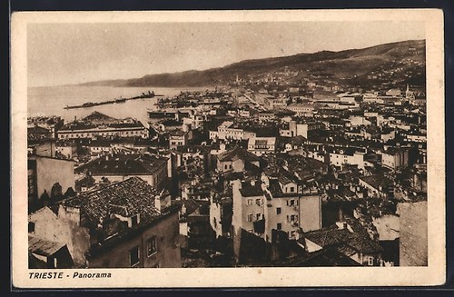 Cartolina trieste panorama - cartolina,