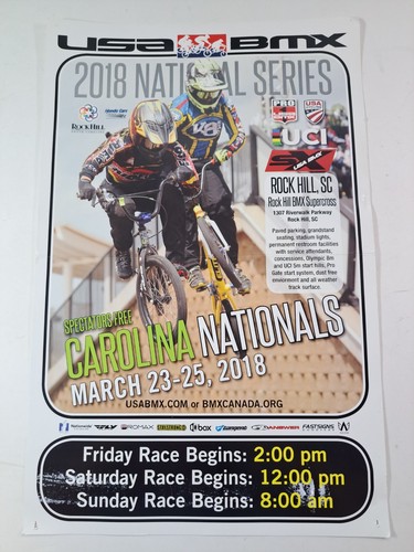 Usa bmx national race poster - bmx,