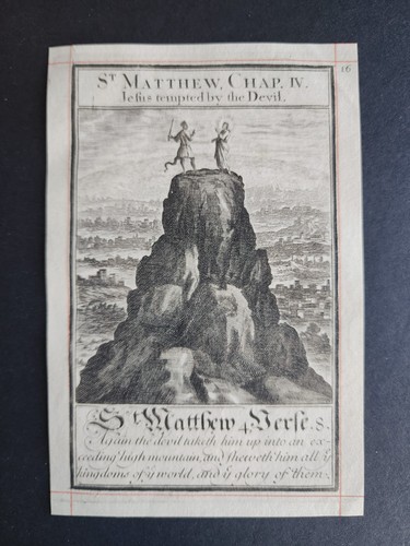 Antica stampa biblica 1710 - ,