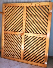 rete matrimoniale in legno di pino naturale buono stato misure: 190/160/35