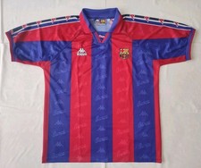 MAGLIA CALCIO KAPPA VINTAGE FOOTBALL  SHIRT BARCELLONA HOME 1995/96