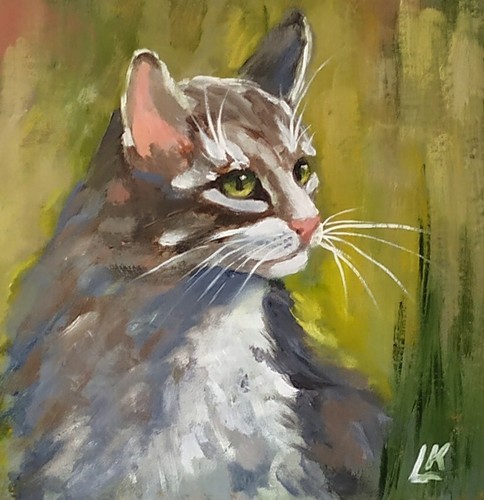Dipinto olio cartone - dipinto,