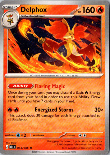 Delphox 013 086 non - 013/086, non-holo