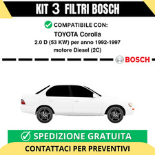 KIT BOSCH 3 Filtri tagliando