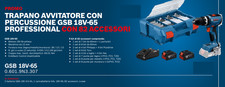 BOSCH GSB 18V-65 TRAPANO