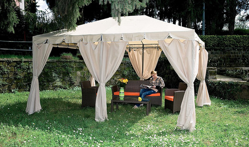 Gazebo acciaio armonia mt - gazebo,