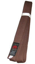 CINTURA MARRONE SHUREIDO GIAPPONESE OBI KARATE OKINAWA BELT JAPAN KOBUDO DAN TE