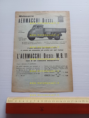 Aermacchi 11 motocarro - , mb