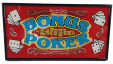 Vintage Framed 25 Bonus Poker