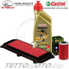 Tagliando KYMCO Dink 125 DD 4T E3 2006-2017 Kit Olio Castrol POWER1 10W40 Filtri
