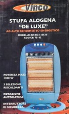 STUFA ALOGENA ELETTRICA AD ALTO RENDIMENTO ENERGETICO - 3 FUNZIONI - 1200W 