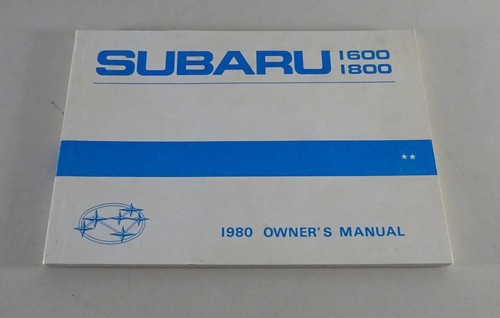 Manuale operativo subaru - manuale,
