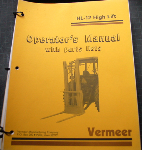 Vermeer lift tractor - vermeer,