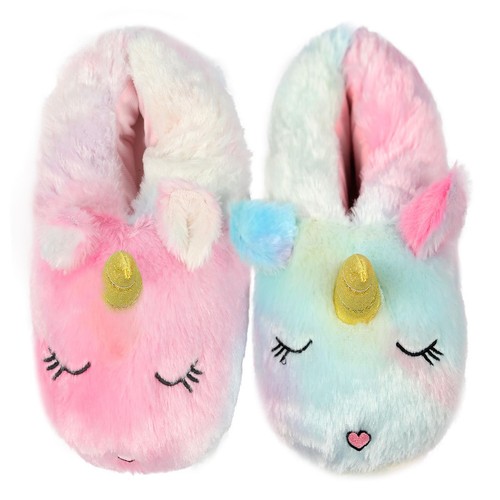 Pantofole unicorno a2z peluche - pantofole,