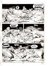 Tex - Fantasmi nel deserto - p.69 - Erio Nicolo' - Tavola Originale  - 1975