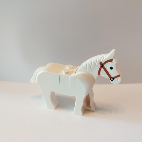 Lego figurine cheval blanc - ,