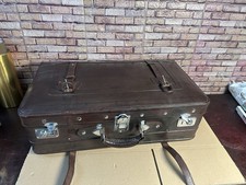 Valigia vintage pelle foglia