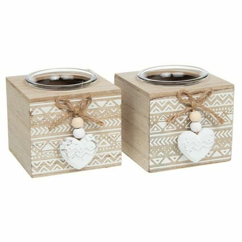 Set portacandele shabby - portacandele, chic
