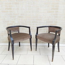 COPPIA DI SEDIE POLTRONCINE DA CAMERA DA LETTO ANNI 50 DESIGN ITALIANO