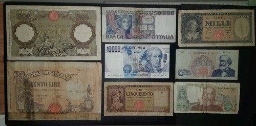 Lotto banconote - di,