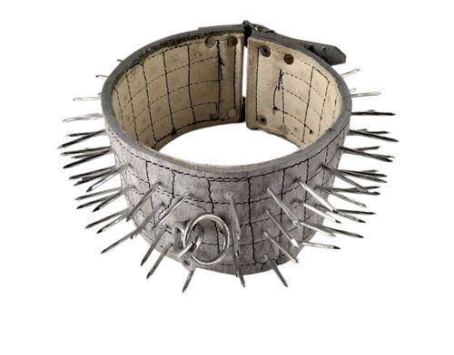 Collare antilupo cuoio con - collare,