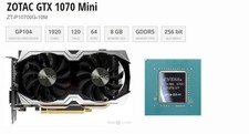 ZOTAC GTX 1070 Mini 8 GB GDDR5