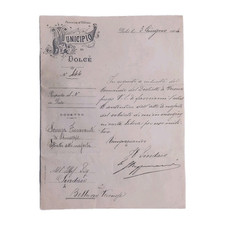 1904 Municipio Di Dolcè Verona Piego Lettera C03404