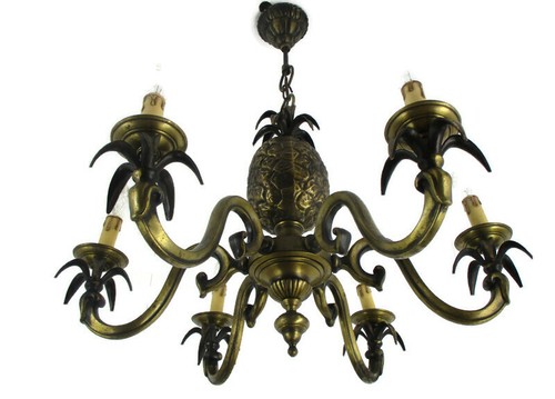 Lampadario ornato bronzo - ornato,