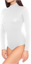 JADEA Maglia Donna 4267 Dolcevita a Manica Lunga in Cotone Elasticizzato