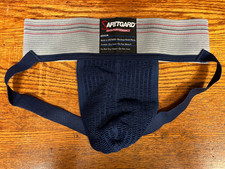 SafeTgard NAVY Athletic Supporter Jockstrap Jock *MEDIO* NUOVO *SPEDIZIONE GRATUITA*