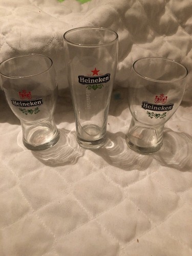 Heineken beer glasses - set, of