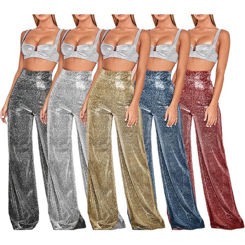 Pantaloni donna gamba larga