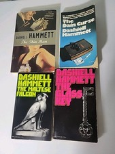 Dashiell Hammett 4 Book Lot The Maltese Falcon The Thin Man Glass key Dain Curse