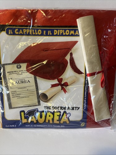 Cappello rosso diploma - cappello,