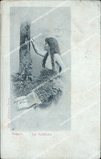 ci341 cartolina allegorie la scrittura alterocca terni inizio 900