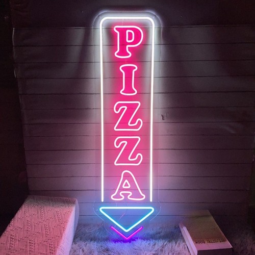 Freccia pizza insegna - freccia, neon