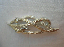 SPILLA FIRMA CORO ANNI 50/60 VINTAGE METALLO COLORE ARGENTO