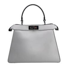 Autentica borsa Fendi by Marc Jacobs bianca Peekaboo ISeeU manico superiore medio