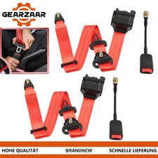 2x 3 Punti Cintura Automatica Cintura di Sicurezza Universale Frusta 373cm Esame Elettrico